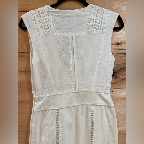 NWT The Kooples White Cotton Maxi Dress Size 0 (US Size XS/2). - Picture 14 of 15